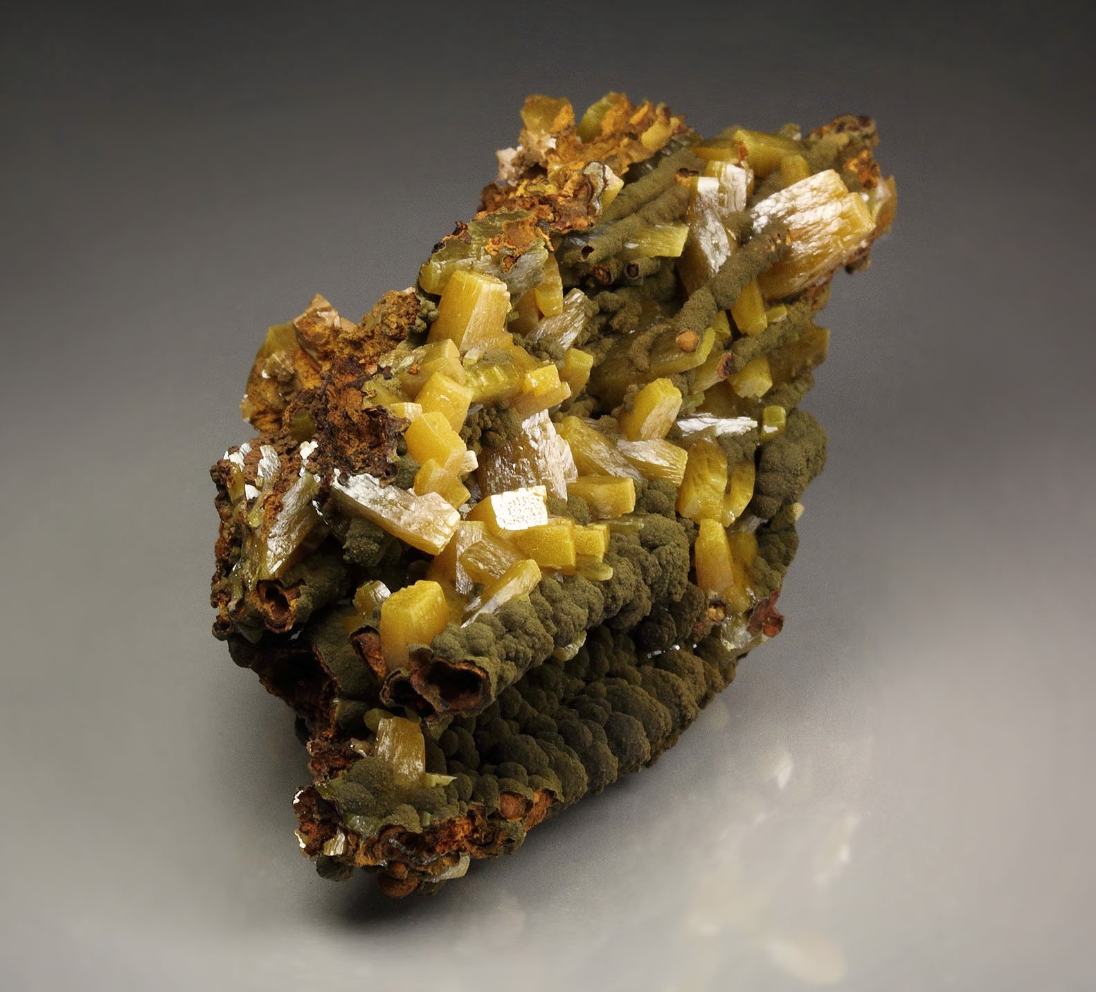 WULFENITE, MOTTRAMITE