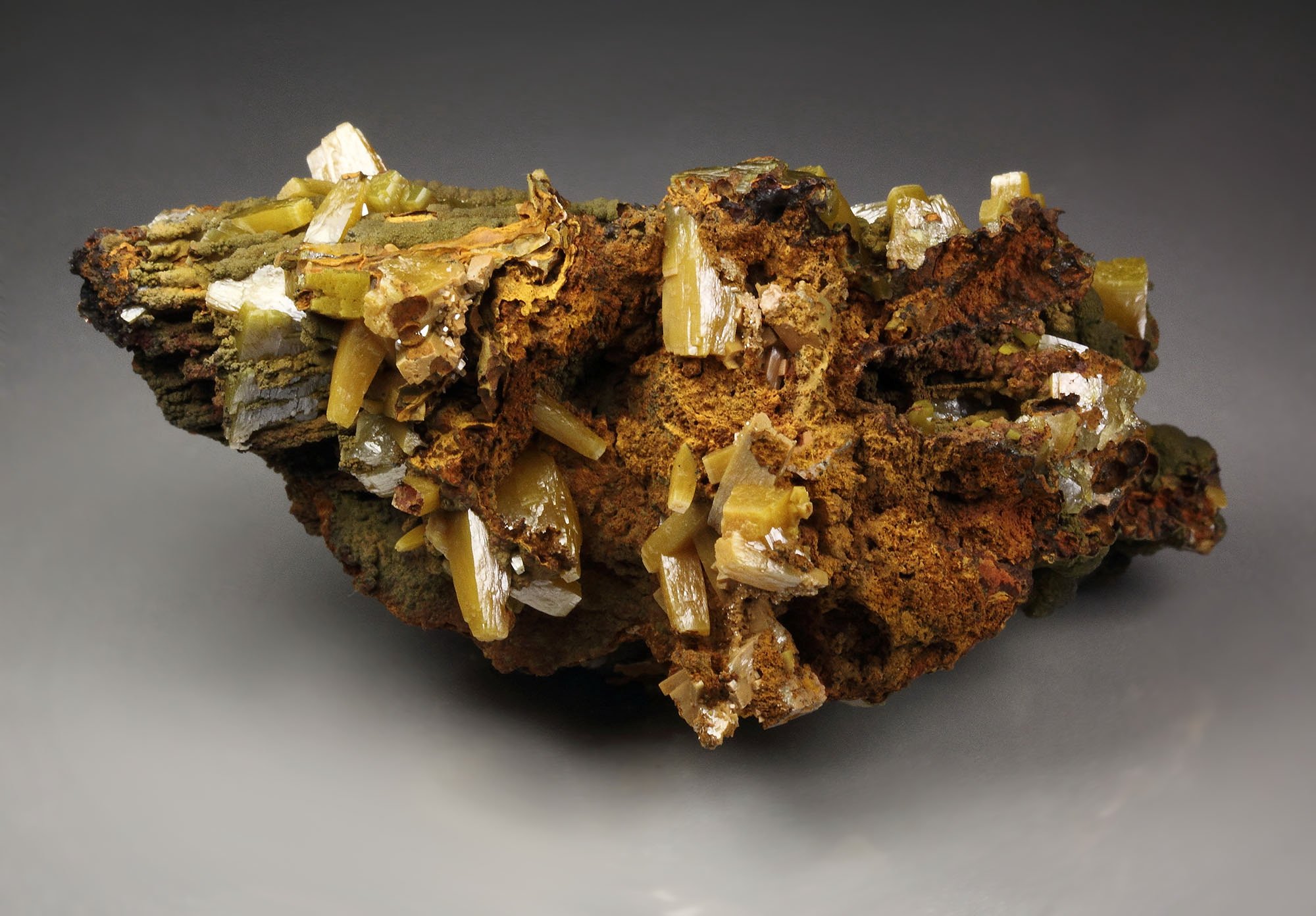 WULFENITE, MOTTRAMITE
