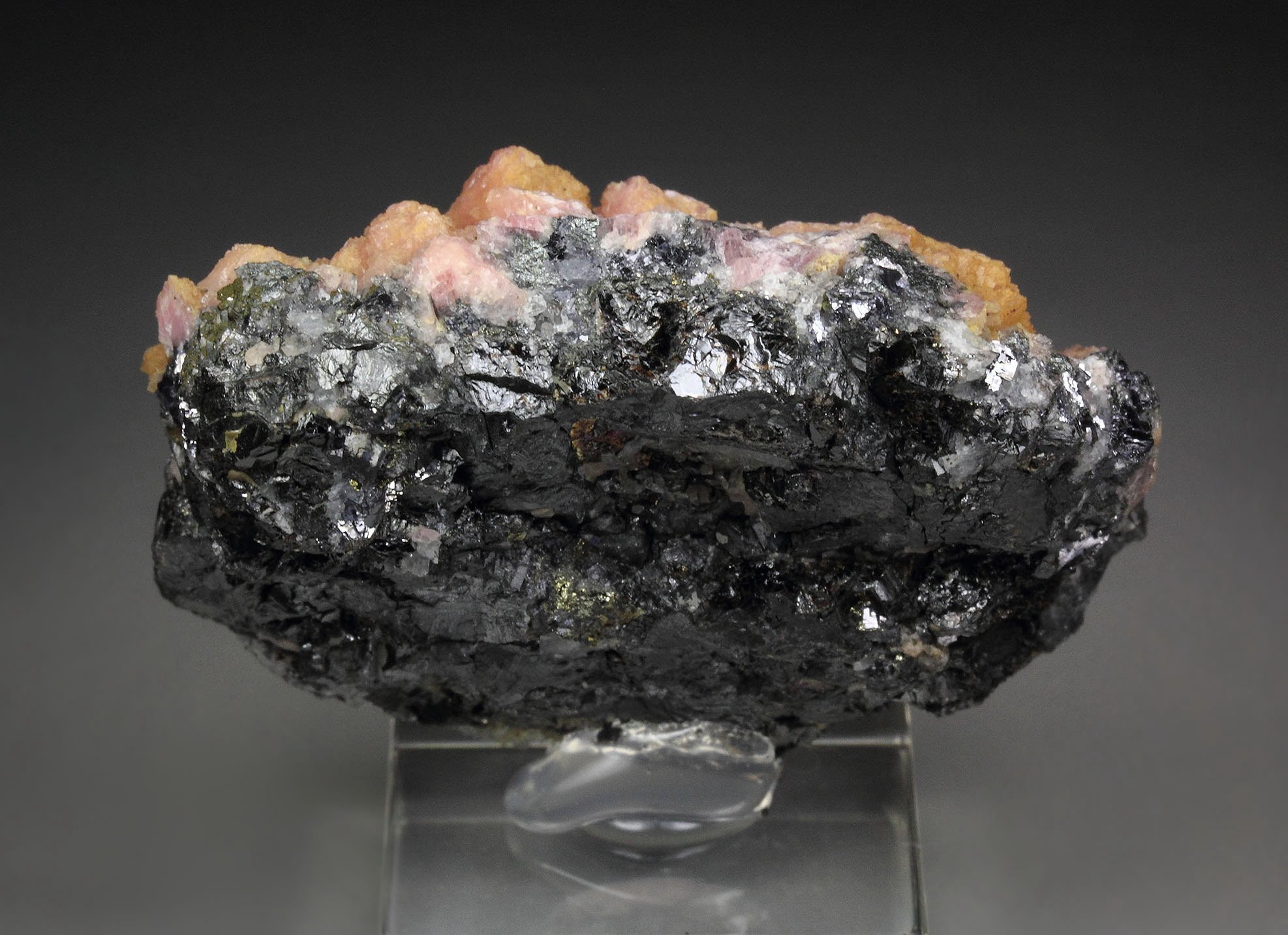 RHODOCHROSITE, SPHALERITE, PYRITE, QUARTZ