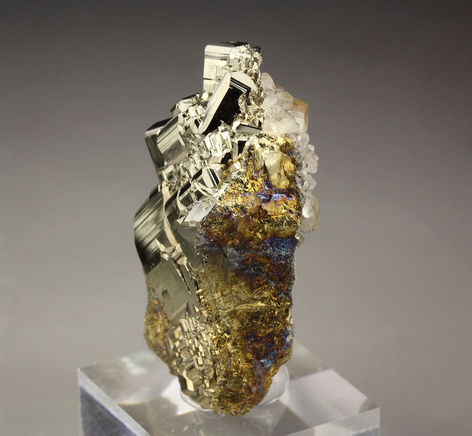 PYRITE, CALCITE