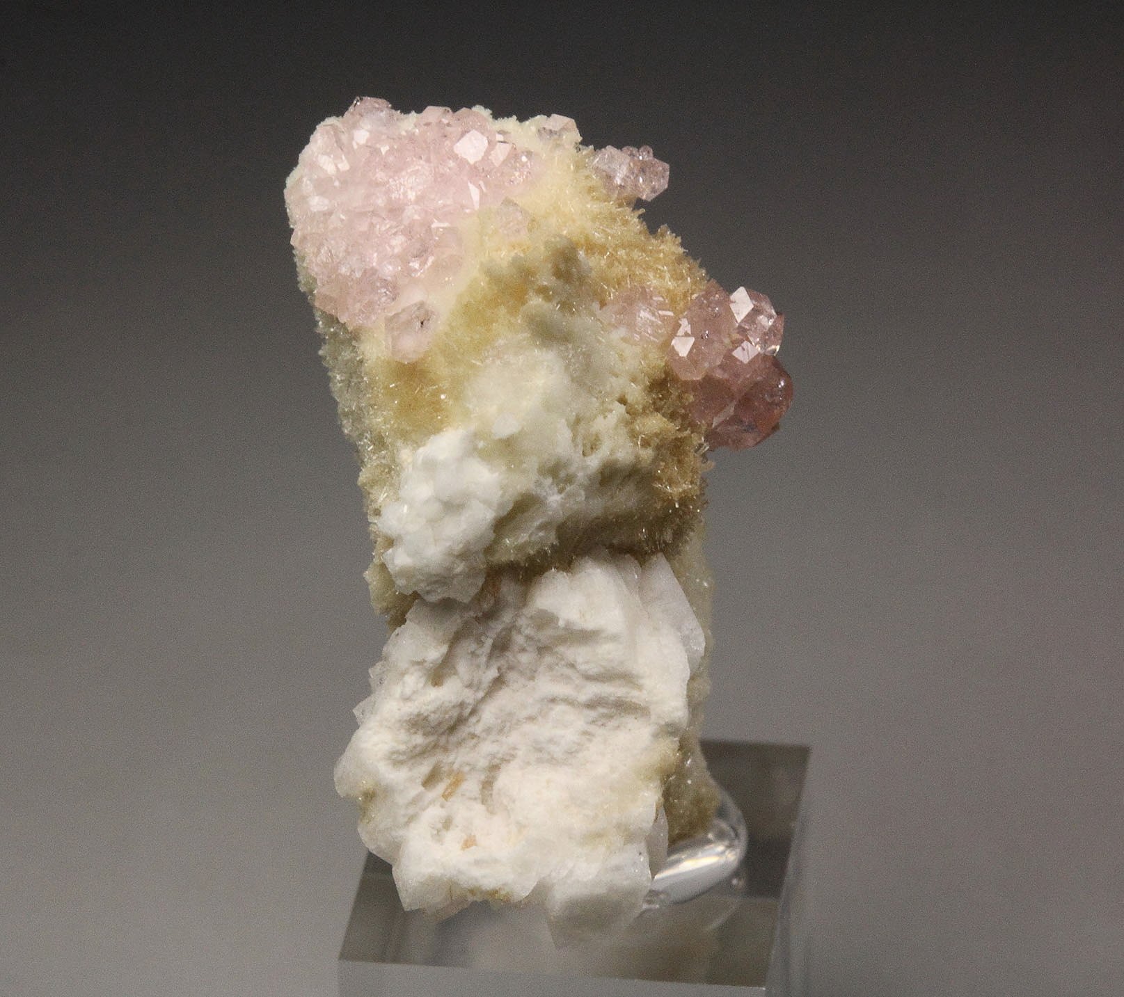 gem pink GARNET var. GROSSULAR, DIOPSIDE, ALBITE