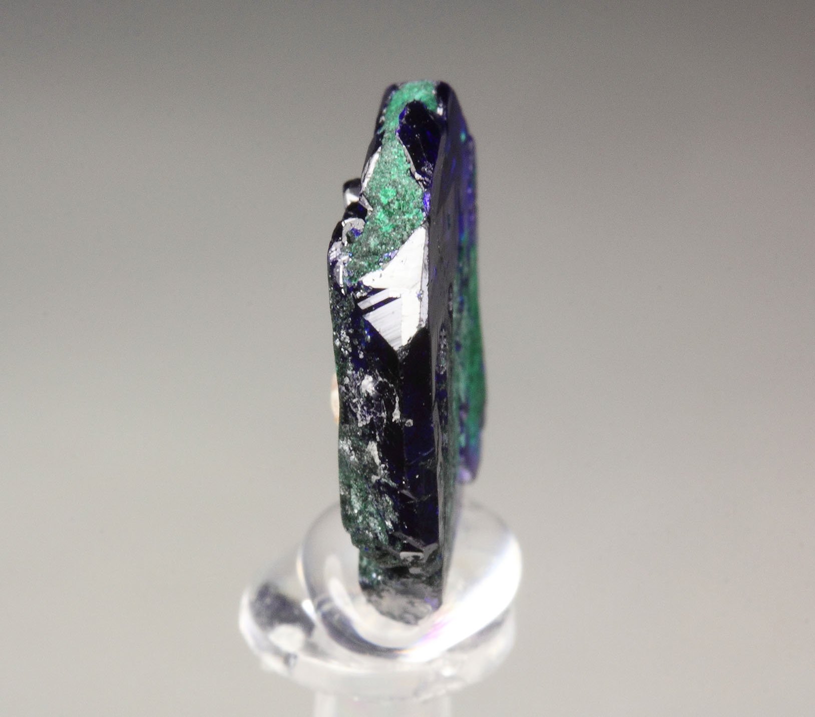 AZURITE, MALACHITE pseudomorph